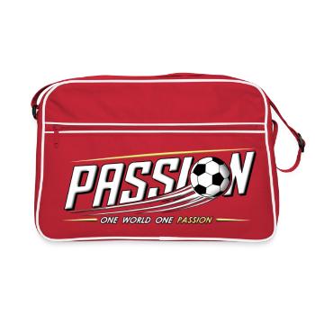 Passion mondiale pour le football - Sac Retro - rouge/blanc - Devant