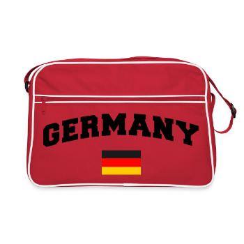 Germany Flag - Retro Bag - red/white - Front