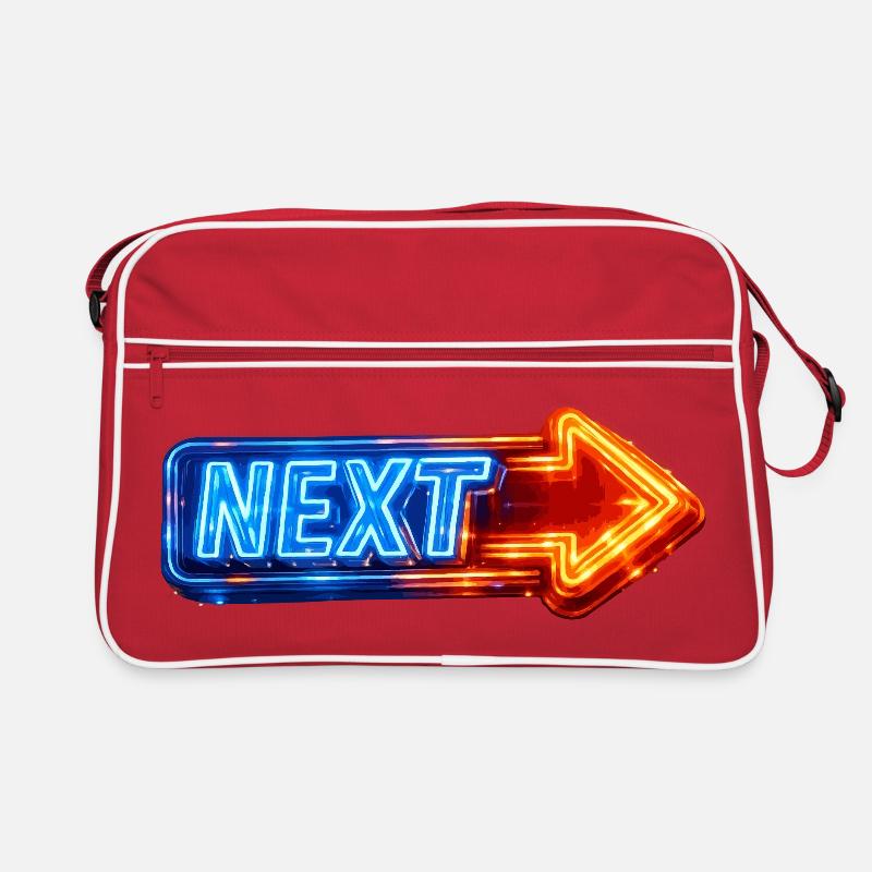 Next Neon Arrow Design Retro Bag