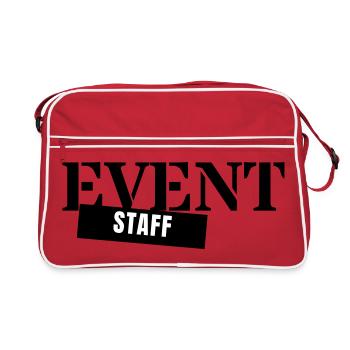 Personnel de l’événement - Personnel de l’équipe d’équipe - Sac Retro - rouge/blanc - Devant