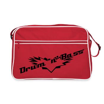 Drum 'n' Bass - Sac Retro - rouge/blanc - Devant