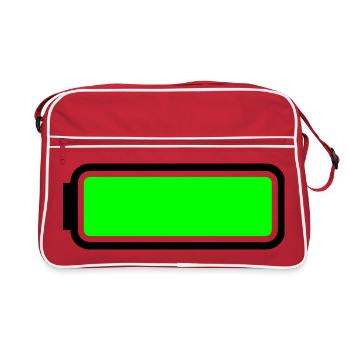 Battery full - Retro Bag - red/white - Front