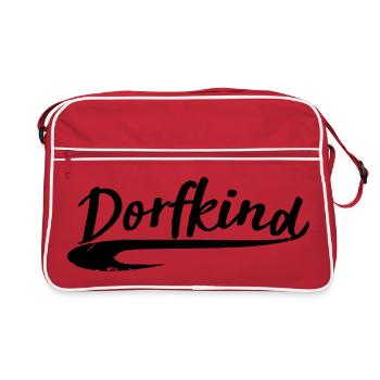 village kind village town love land dorfi sticker - Retro Bag - red/white - Front
