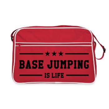 Base Jumping is life - Sac Retro - rouge/blanc - Devant