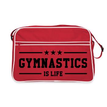 Gymnastics is life - Sac Retro - rouge/blanc - Devant