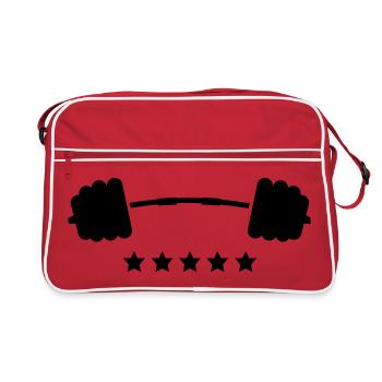poids - Sac Retro - rouge/blanc - Devant
