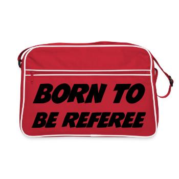 Referee - Schiedsrichter Arbitre - Sport - Match - Retro Tasche - Rot/Weiß - Vorne