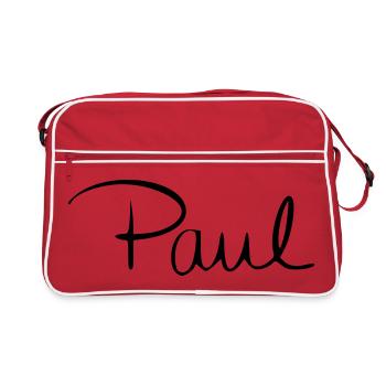 Paul - Retro Bag - red/white - Front