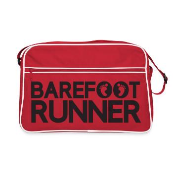 Coureur aux pieds nus - Sac Retro - rouge/blanc - Devant