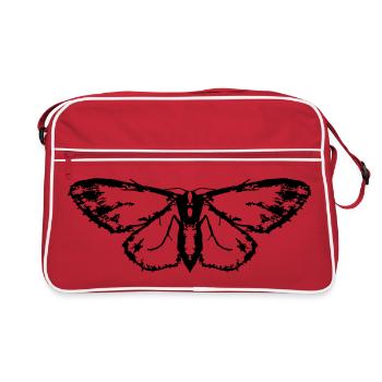 Moth / Butterfly / Moth - Retro Bag - red/white - Front