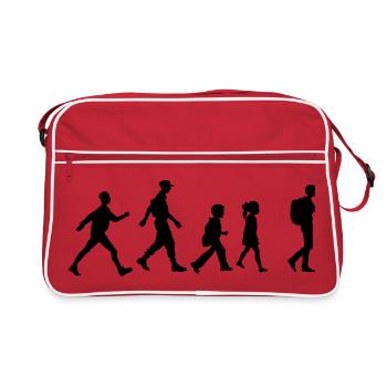 Walking group logovan walking group club - Retro Bag - red/white - Front