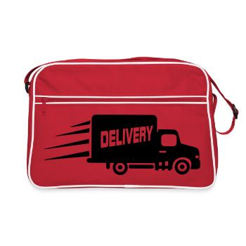 Fourgon transporteur - Sac Retro - rouge/blanc - Devant