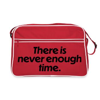 Il n’y a jamais assez de temps - Sac Retro - rouge/blanc - Devant