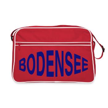 BODENSEE - Retro Tasche - Rot/Weiß - Vorne