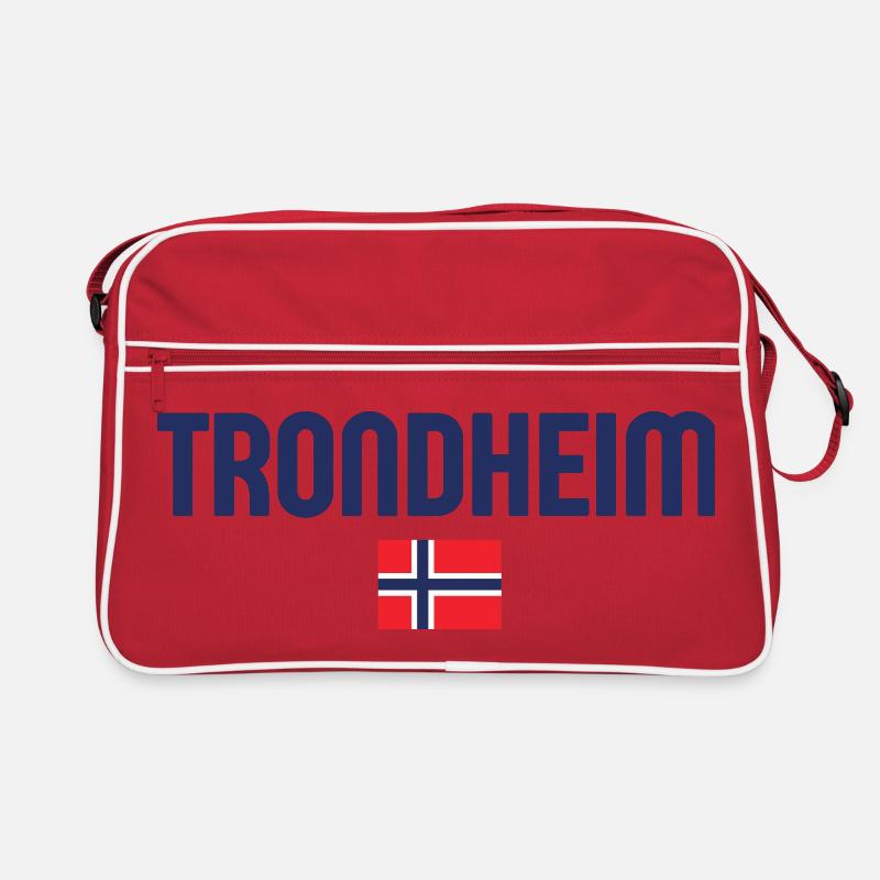 Trondheim, Norvège, Conception du drapeau Sac Retro