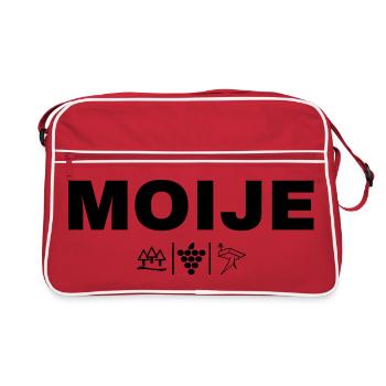 MOIJE - Sac Retro - rouge/blanc - Devant