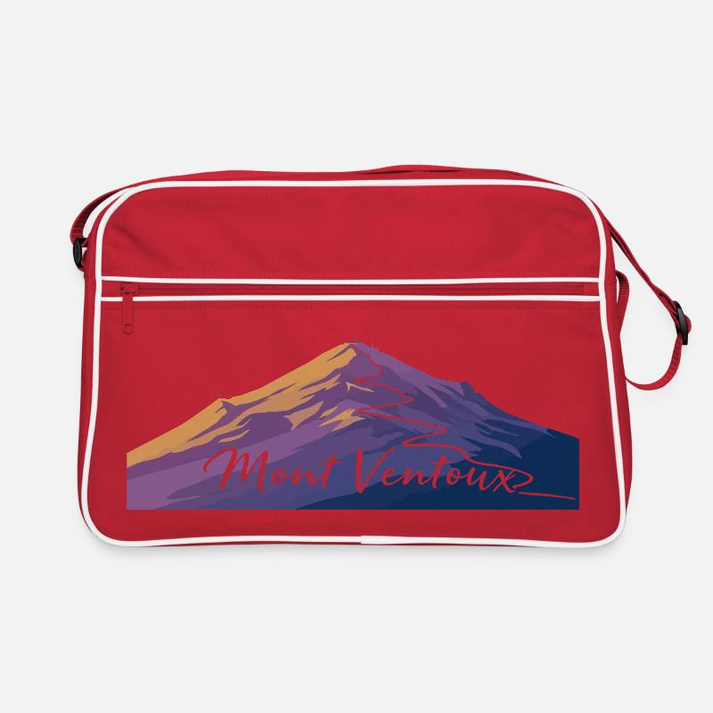 Illustration de paysage de montagne vibrant Sac Retro