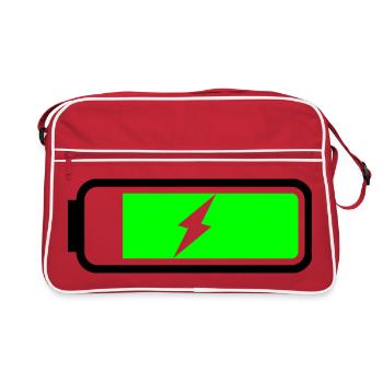 Battery charging - Retro Bag - red/white - Front