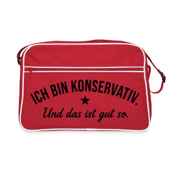 conservateur - Sac Retro - rouge/blanc - Devant