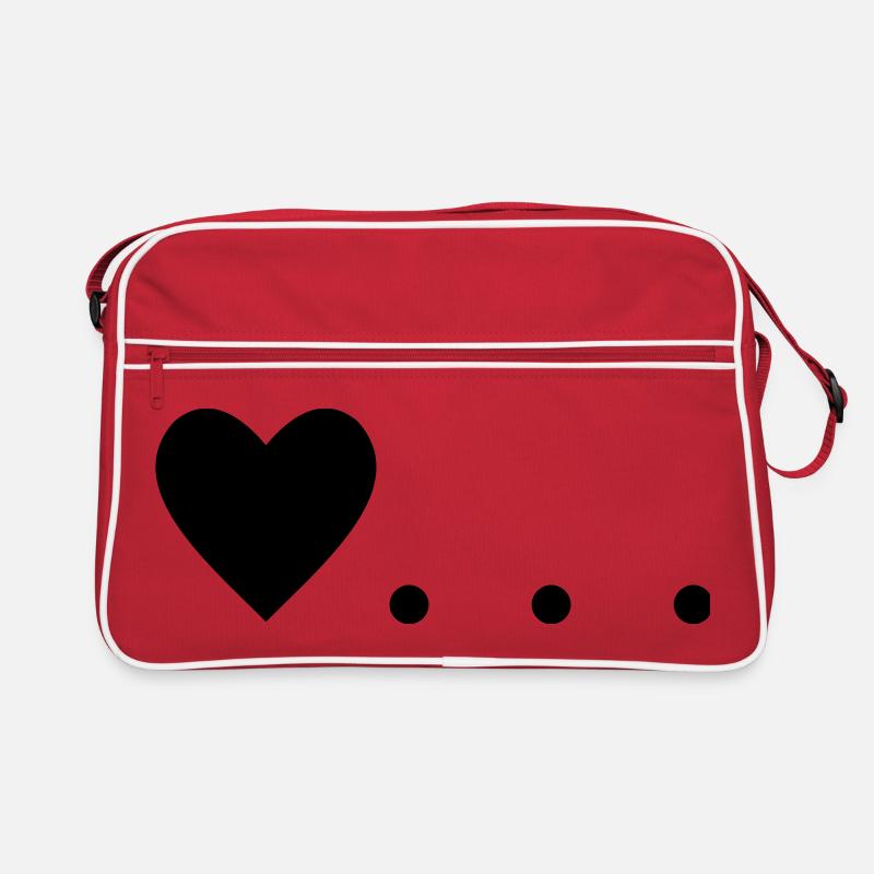 Liebe ist ... Herz Retro Tasche
