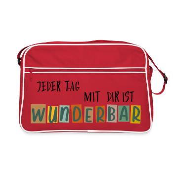 Merveilleux - Sac Retro - rouge/blanc - Devant