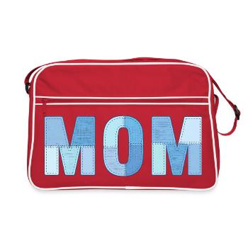 MOM Patchwork Denim Style - Sac Retro - rouge/blanc - Devant