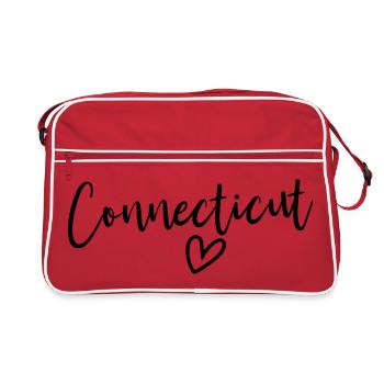 Cœur du Connecticut Amour des femmes Connecticut - Sac Retro - rouge/blanc - Devant