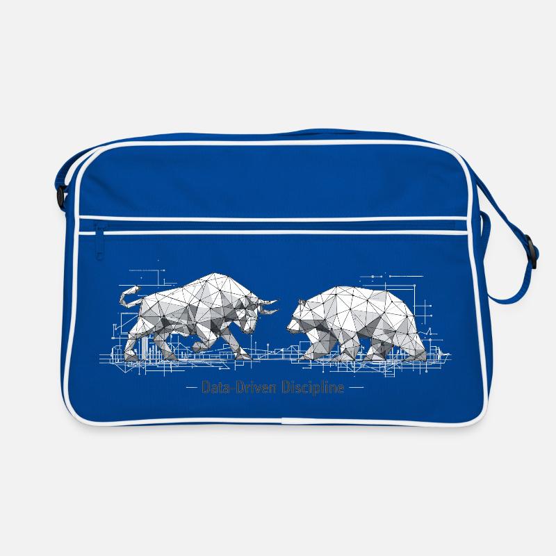 Bull & Bear Low Poly: Data-Driven Discipline Ar Retro Bag