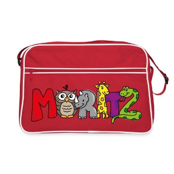 Moritz - Retro Bag - red/white - Front