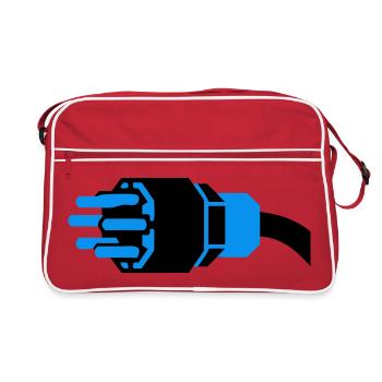 High Current Plug Electrician - Retro Bag - red/white - Front