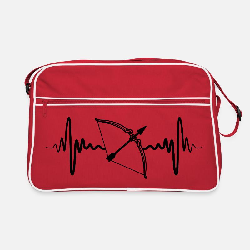 Ligne de cœur arc et flèches Sac Retro