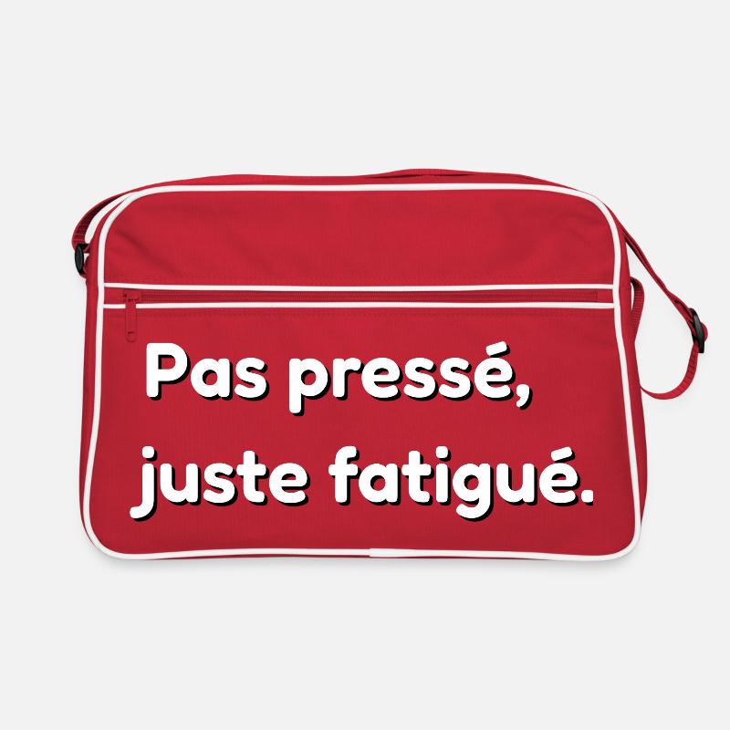 Nicht in Eile, nur müde. Retro Tasche
