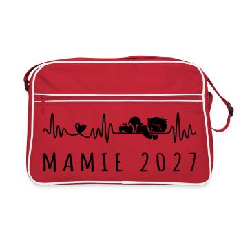 Future Mamie 2027 Battement de Cœur - Retro Tasche - Rot/Weiß - Vorne
