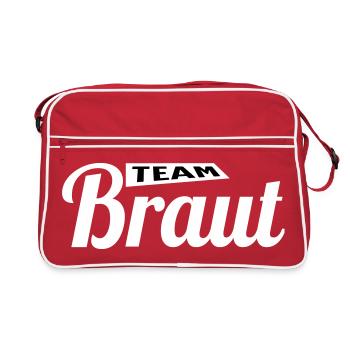 Die Braut!  - Retro Tasche - Rot/Weiß - Vorne