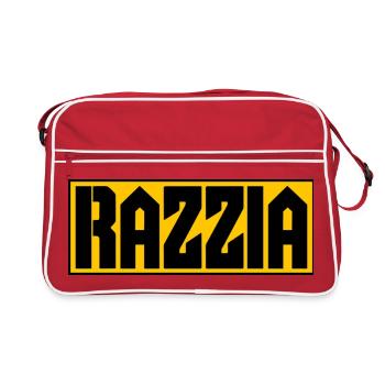 RAZZIA Typo Contrast Yellow Black - Retro Bag - red/white - Front
