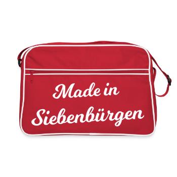 Siebenbürger Fanshirt - Retro Tasche - Rot/Weiß - Vorne
