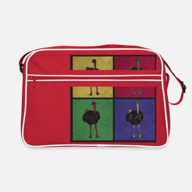 Bouquet bird pop art Retro Bag
