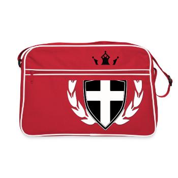 Cornwall - Retro Tasche - Rot/Weiß - Vorne