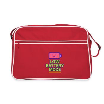 Low Battery Mode - Retro Bag - red/white - Front
