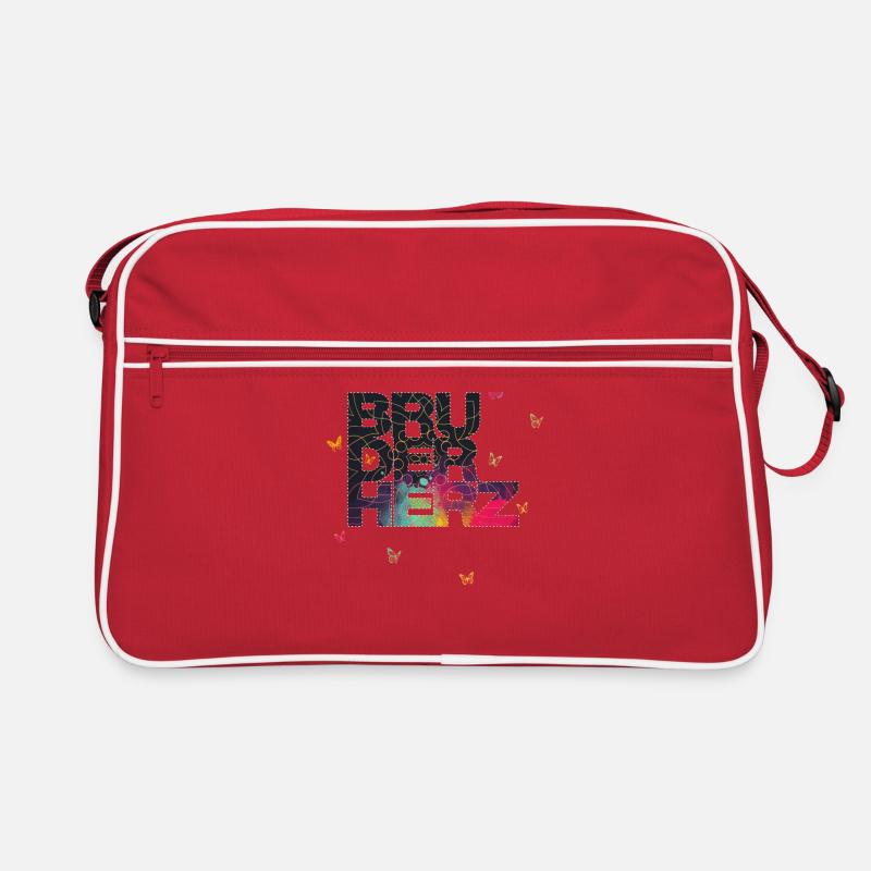 Bruderherz Bester Bruder der Welt Geschenkidee Retro Tasche