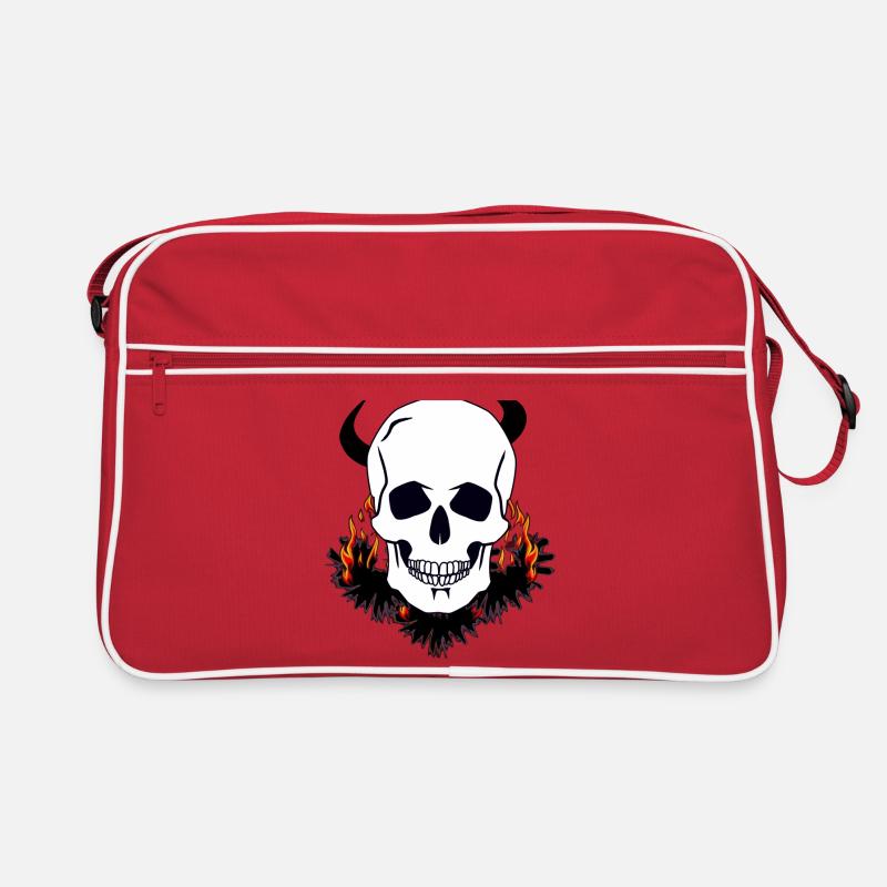 Devil Skull Purgatory Hell Satan diabolical death Retro Bag