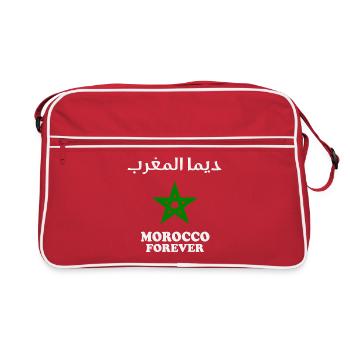 Dima maghrib - Sac Retro - rouge/blanc - Devant