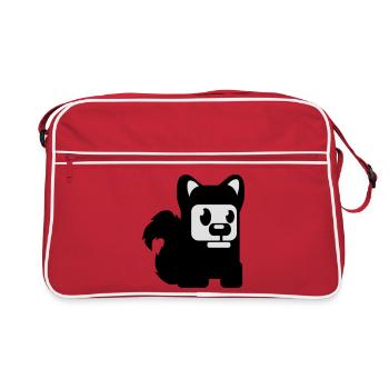 hund fuchs wolf - Sac Retro - rouge/blanc - Devant