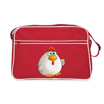 Douce poule - Sac Retro - rouge/blanc - Devant