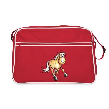 Running Haflinger - Retro Bag - red/white - Front