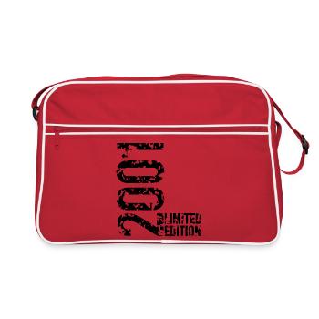 Limited edition the year 2001 (black) - Retro Bag - red/white - Front