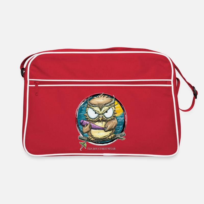 Bis einer Eult! Retro Tasche