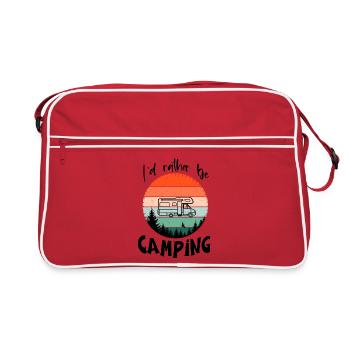 Je préfère aller camper - Je préfère aller camper - Sac Retro - rouge/blanc - Devant