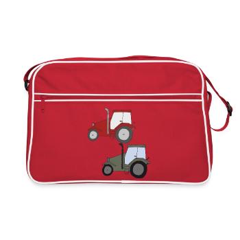 Meet Tractor - Retro Bag - red/white - Front