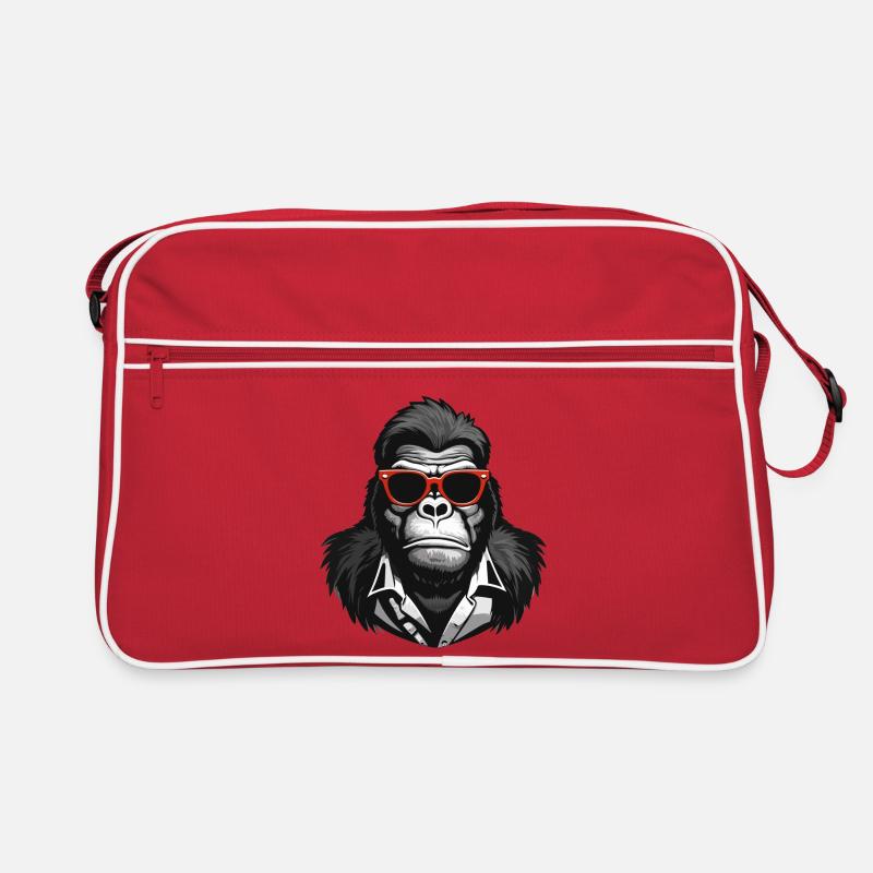 Gorilla, Affe, Primat Retro Tasche